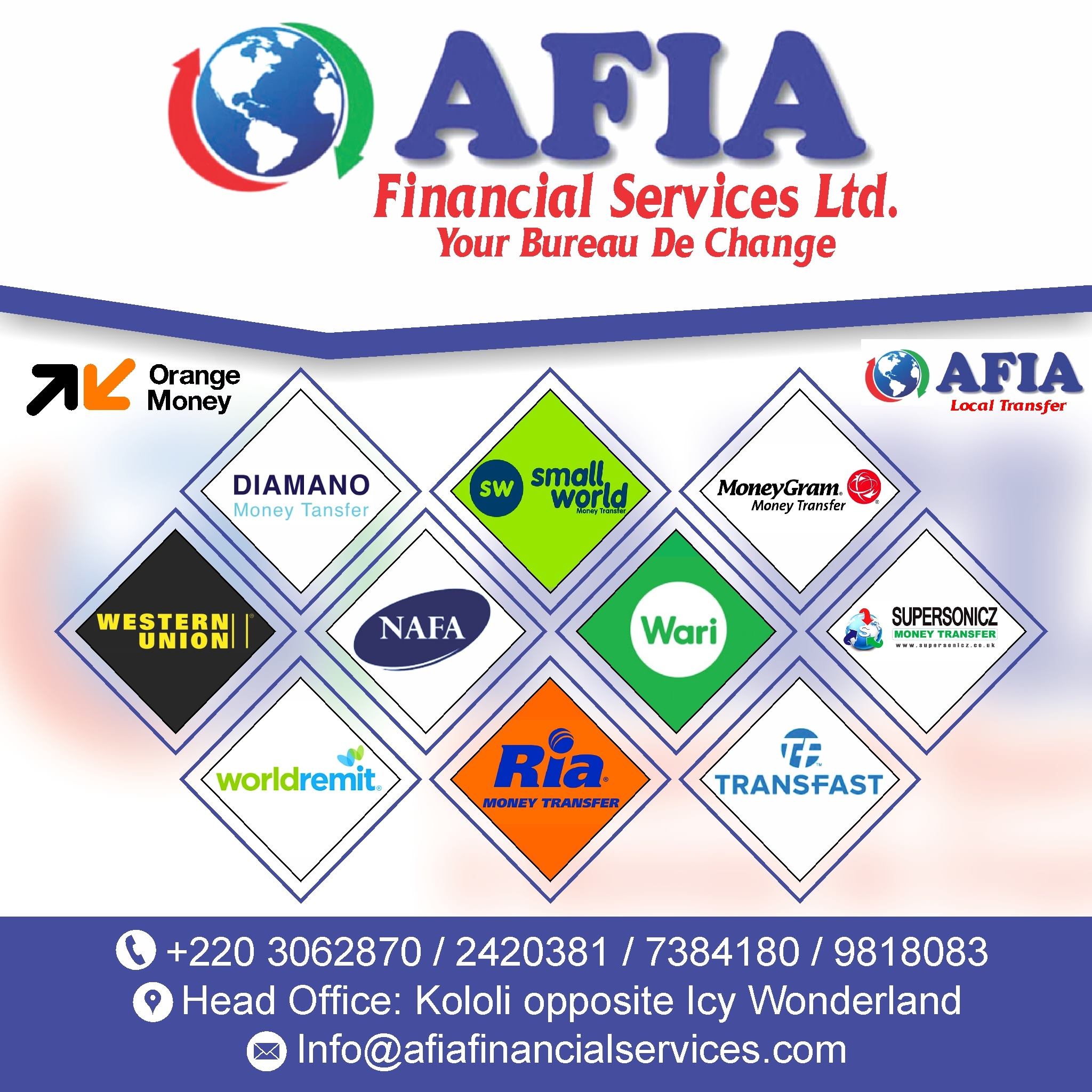 Afia Financial Services and Bureau De Change